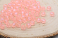 8mm Pink Glitter Acrylic Gumball Beads