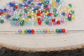 4mm Assorted Transparent Rondelle Faceted Acrylic Beads