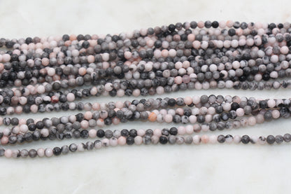 Pink Zebra Jasper Beads, Smooth Gemstones Round Beads, Sizes 4mm 6mm 8mm 10mm,12mm, #15
