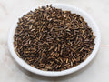 4mm metallic dark copper bugle beads tube glass seed beads