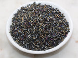 4mm metallic bugle beads tube glass seed beads