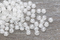 7mm Transparent Clear Acrylic Letter Beads