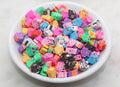 10mm owl polymer clay beads, animal clay charms for bracelets