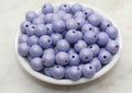 12mm Purple Shimmer Acrylic Gumball Beads