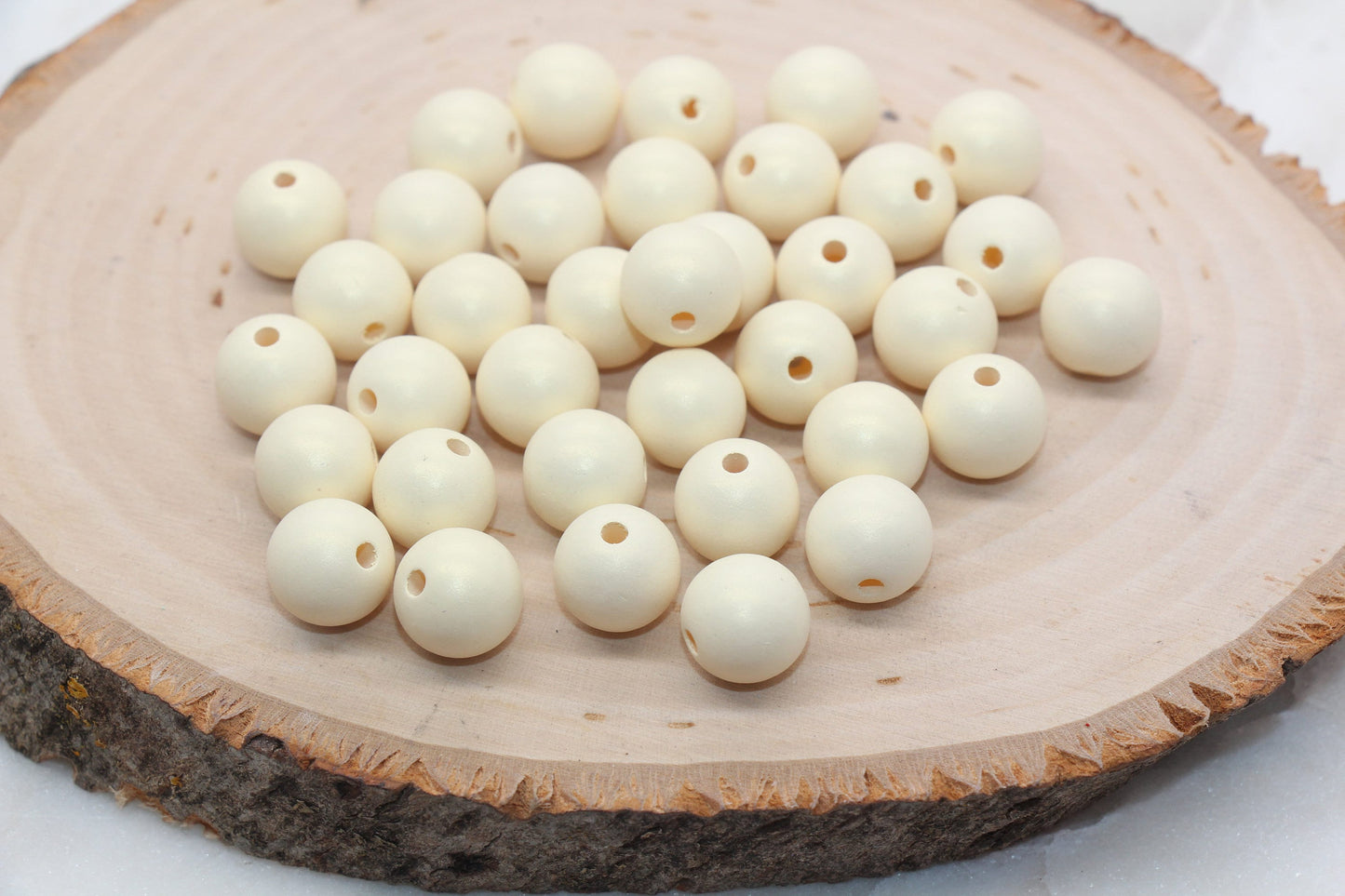 12mm Light Yellow Shimmer Gumball Beads, Round Acrylic Loose Beads, Bubblegum Beads, Chunky Beads, Round Plastic Beads #1567