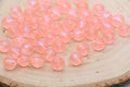 10mm Pink Glitter Acrylic Gumball Beads