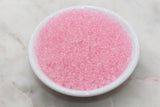 4mm 6/0 frosted pink transparent glass seed beads for bracelets