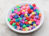 8mm star polymer clay beads, nature clay charms for bracelets