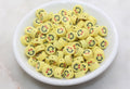 9mm emoji polymer clay beads, heart clay charms for bracelets 2