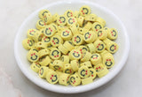 Emoji Polymer Clay Beads, Emoji Fimo Cane Beads, Heart-Shaped Eyes Emoji Beads, Smiley Face Beads, Facial Expression Beads #362