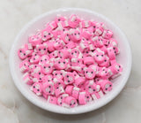 Pink Kawaii Pig Polymer Clay Beads, Pig Clay Beads, Farm Animal Clay Beads, Beads for Bracelet, Jewelry Beads #355