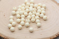 8mm Light Yellow Shimmer Acrylic Gumball Beads