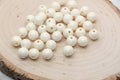 10mm Light Yellow Shimmer Acrylic Gumball Beads