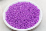 GLOW Matte Glass Beads, 4mm 6/0 Glass Beads, Glow in Dark Frosted Orchid Purple Seed Beads, Rocailles Beads, Beading Supplies #2881