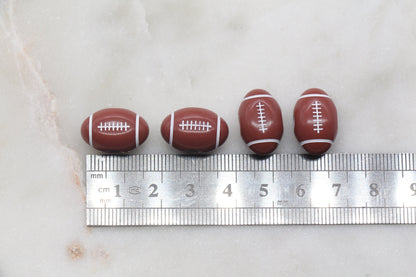 Large Football Beads, Football Bubblegum Beads, Acrylic Plastic Football Beads, Sport Ball Beads,Chunky Beads, Football Bracelet Beads #2889