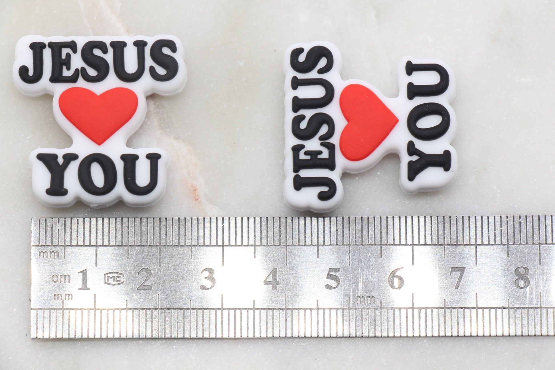 Jesus Loves You Silicone Beads, Love You Silicone Beads, Religious Chunky Beads, Silicone Loose Beads, Focal Beads #379