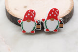 Christmas Gnome Silicone Beads, Gnome Santa Silicone Beads, Holiday Themed Chunky Beads, Silicone Loose Beads, Focal Beads #372