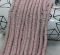 6mm nude pink heishi beads for bracelets and DIY jewelry