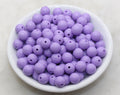 10mm Lavender Acrylic Gumball Beads