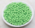 6mm Matte Green Acrylic Gumball Beads