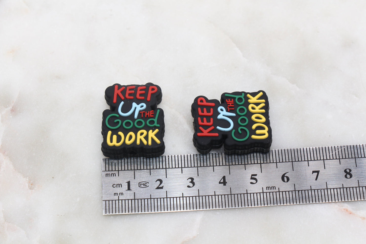 Keep Up The Good Work Silicone Beads, Good Work Silicone Beads, Silicone Loose Beads, Focal Beads, Pen Beads #396
