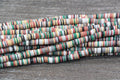6mm earth tone heishi beads for bracelets and DIY jewelry
