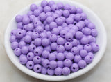 8mm Lavender Gumball Beads, Round Acrylic Purple Loose Beads, Bubblegum Beads, Chunky Beads, Bubble Gum Beads, Smooth Round Beads #1336