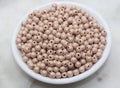 6mm Brown Shimmer Acrylic Gumball Beads