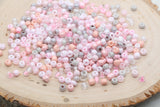 4mm 6/0 mix pink glass seed beads for bracelets