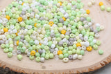 4mm 6/0 mix green glass seed beads for bracelets