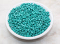 4mm turquoise green square glass beads for beadwork