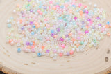3mm mix multicolor glass seed beads for bracelets
