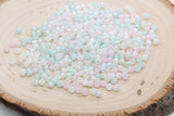 4mm 6/0 mix creamy pastel glass seed beads for bracelets