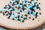 Mix Glass Seed Beads, 4mm 6/0 Glass Seed Beads, Mix Multicolor Seed Beads, Rocailles Beads, Beading Supplies, Bracelet Glass Beads #2948