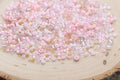 2mm mix pink glass seed beads for bracelets