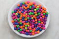 6mm Matte Multicolor Acrylic Gumball Beads