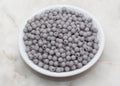 6mm Matte Gray Acrylic Gumball Beads