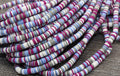6mm multicolored mixed color heishi beads for bracelets and DIY jewelry