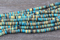 6mm multicolored heishi beads for bracelets and DIY jewelry