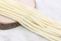 6mm cream heishi beads for bracelets and DIY jewelry