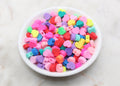 9mm valentine's heart polymer clay beads, heart clay charms for bracelets