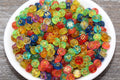 7mm Multicolor Glitter Acrylic Letter Beads #369