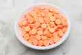 10mm orange polymer clay beads, fruit clay charms for bracelets