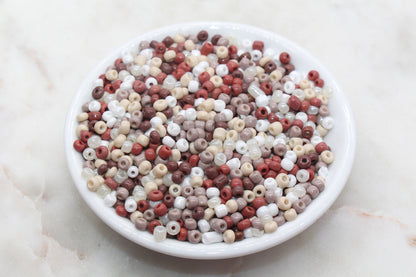 Mix Glass Seed Beads, 4mm 6/0 Glass Seed Beads, Mix Multicolor Seed Beads, Rocailles Beads, Beading Supplies, Bracelet Beads #2932