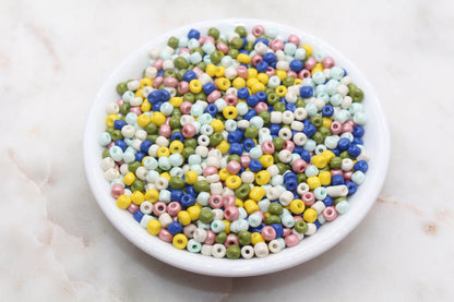 Mix Glass Seed Beads, 4mm 6/0 Glass Seed Beads, Mix Multicolor Seed Beads, Rocailles Beads, Beading Supplies, Bracelet Glass Beads #2933