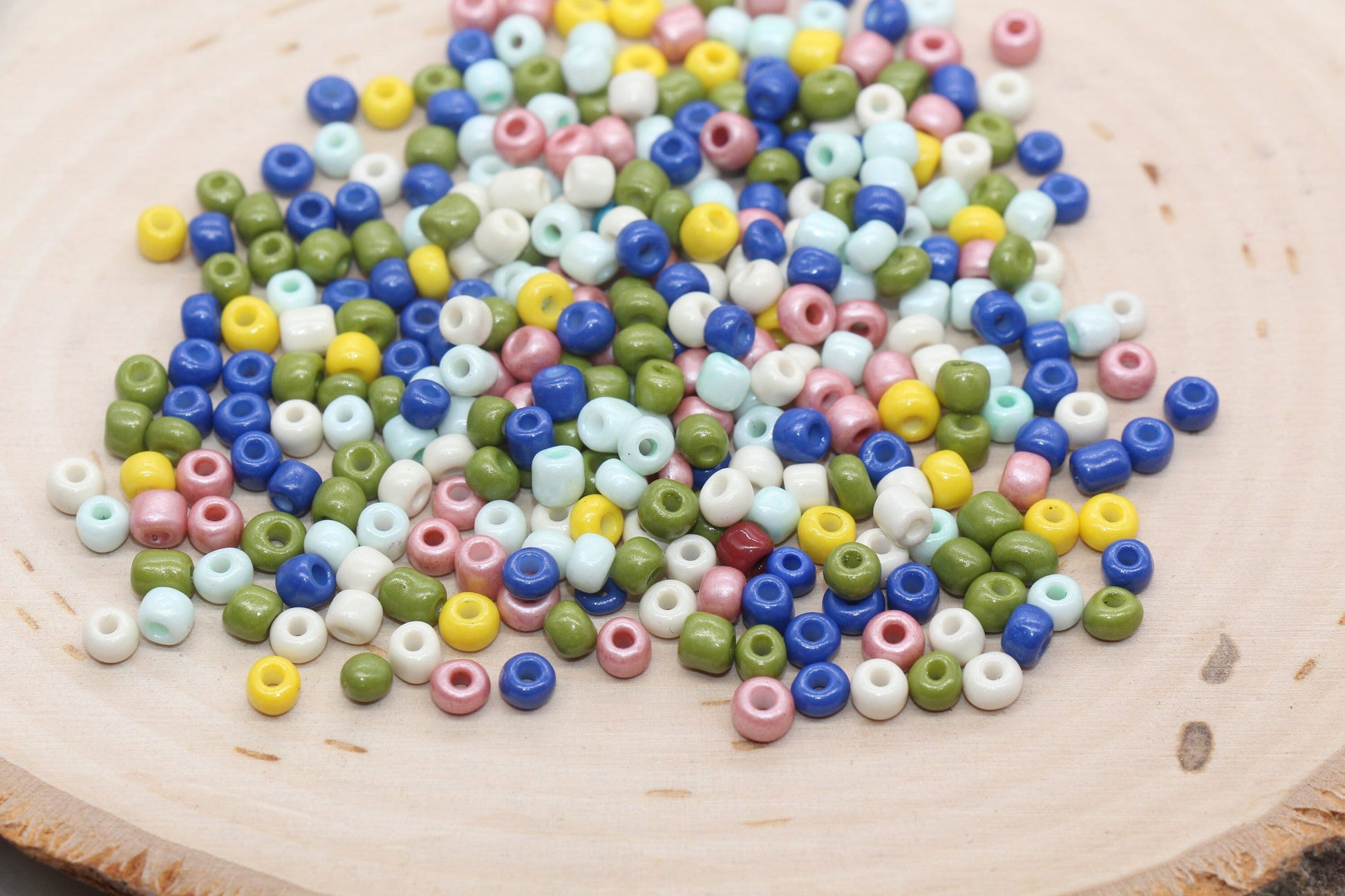 Mix Glass Seed Beads, 4mm 6/0 Glass Seed Beads, Mix Multicolor Seed Beads, Rocailles Beads, Beading Supplies, Bracelet Glass Beads #2933