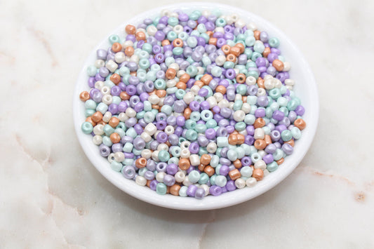 Mix Glass Seed Beads, 4mm 6/0 Glass Seed Beads, Mix Multicolor Seed Beads, Rocailles Beads, Beading Supplies, Bracelet Glass Beads #2945