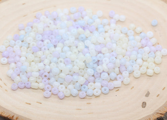 Mix Glass Seed Beads, 4mm 6/0 Glass Seed Beads, Multicolor Seed Beads, Rocailles Beads, Beading Supplies, Bracelet Beads #2961