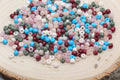 4mm 6/0 multicolor glass seed beads for bracelets