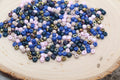 4mm 6/0 multicolor glass seed beads for bracelets
